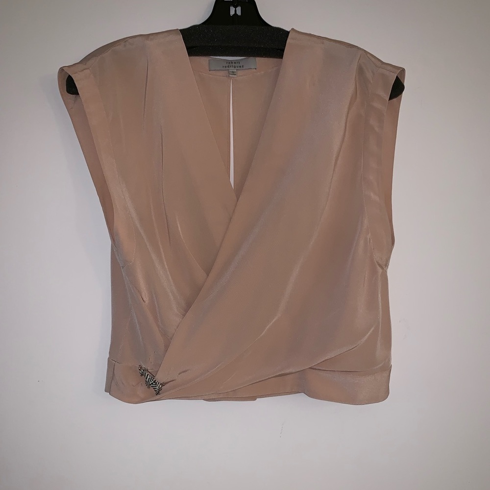Robert Rodriguez elegant cropped silk top - Picture 1 of 7